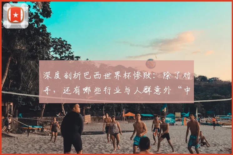 深度剖析巴西世界杯惨败：除了对手，还有哪些行业与人群意外“中奖”？